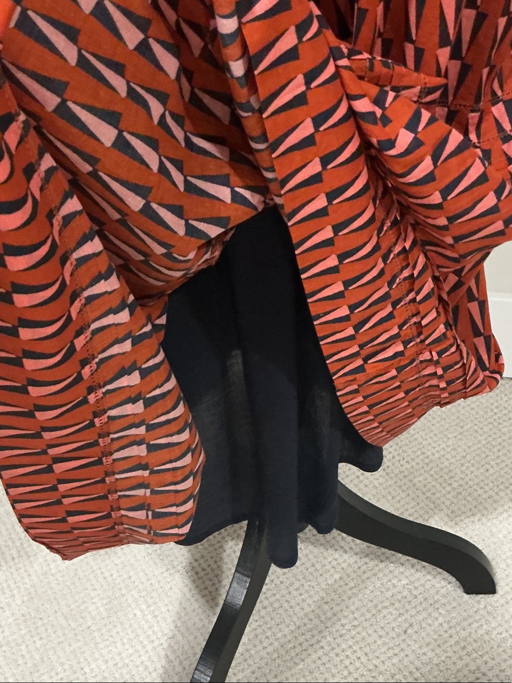 Trovata Rust Geometric Tiered Maxi Dress - Picture 4 of 8